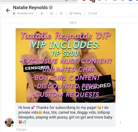 Natalie Reynolds OnlyFans Leaks